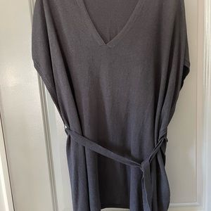 Black never worn poncho style sweater